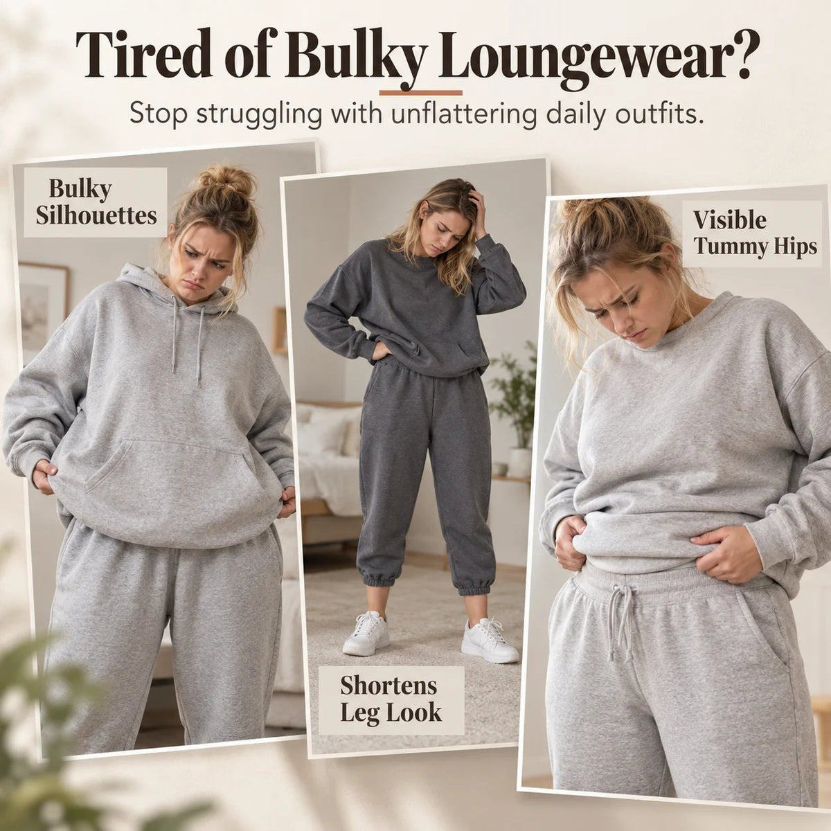 Women's Athleisure Two-Piece Set: Slimming Hooded Sweatshirt & Joggers Loungewear