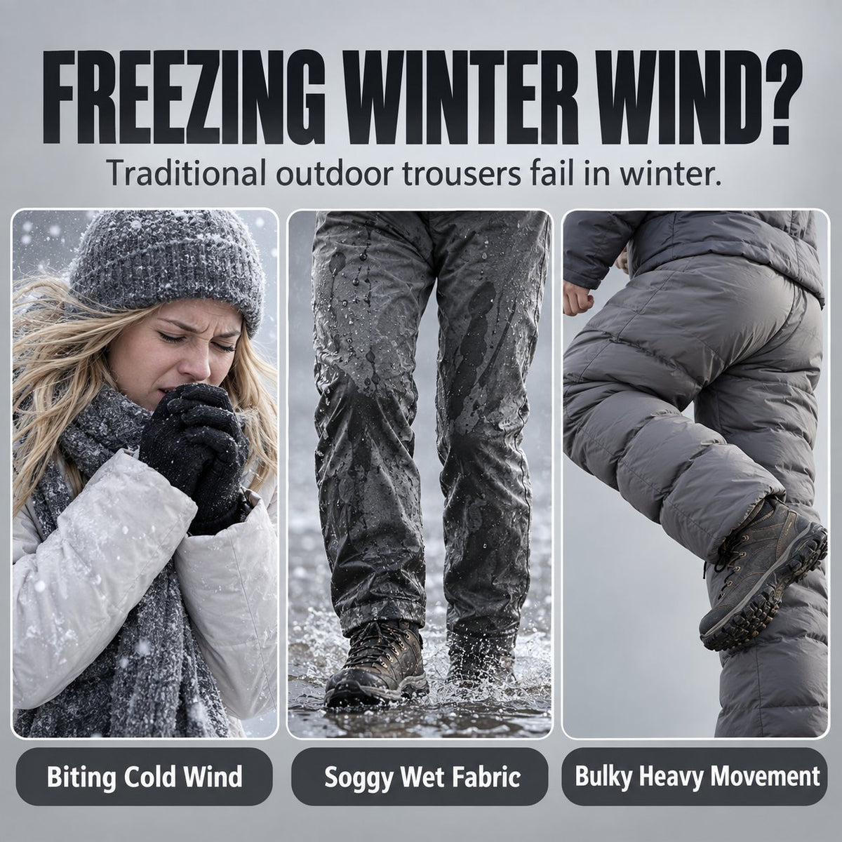 Unisex Outdoor Thermal Fleece-Lined Trousers